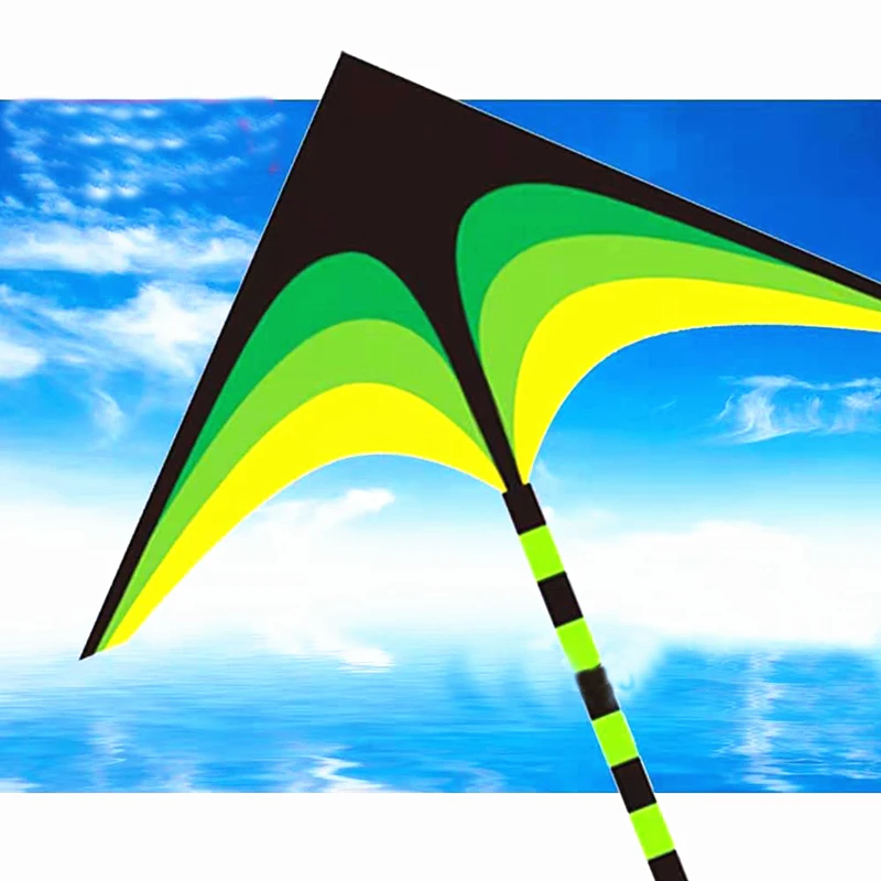 free shipping large delta kite for kids kite nylon toys flying kites rainbow kite line professional kite power kite toy sports