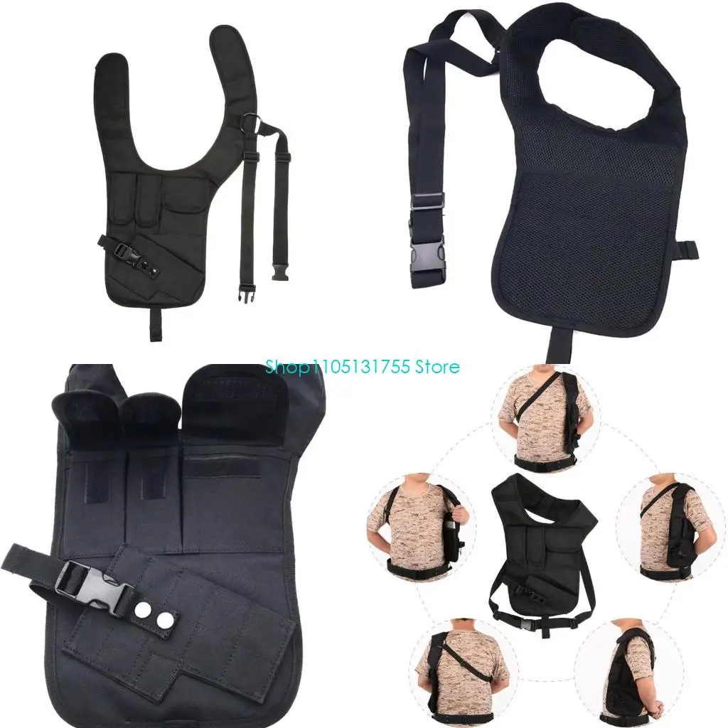 

K0EF Deep Concealment Shoulder Holsters Carry Universals Handgun Chest Holsters Antitheft Phone Bag for Women and Men
