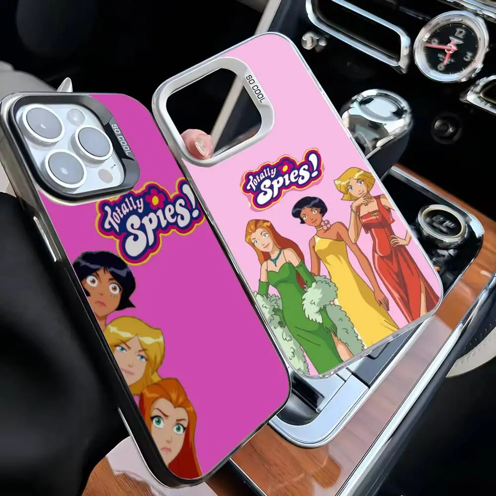 

Totally Spies Phone Case For iPhone17,16,15,14,13,12,11 Plus,Pro Max Black Matte Shockproof Cover