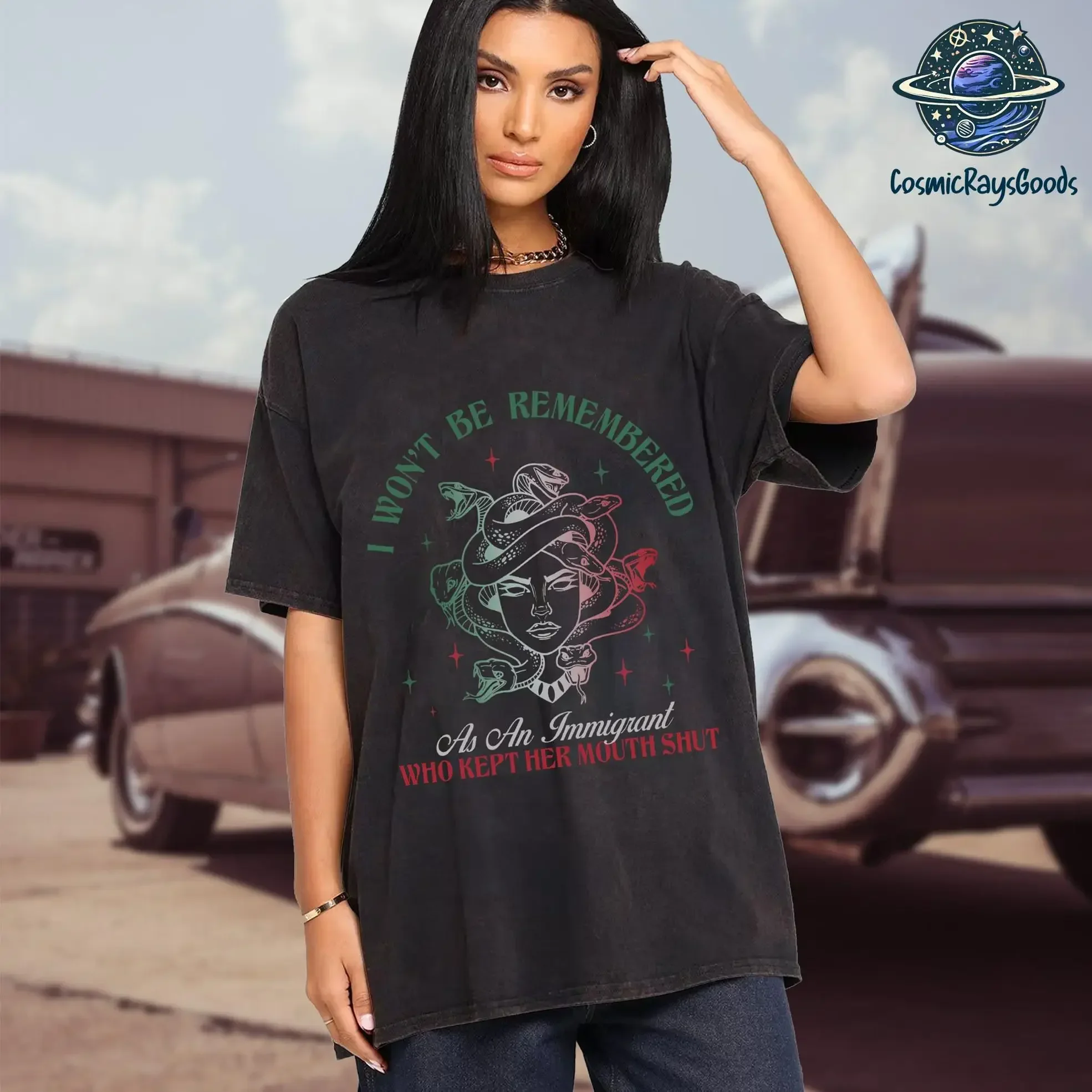 I Won t Be Remembered As An Immigrant Who Kept Her Mouth ShuT Shirt Pro Immigration No Human Is Illegal Rights