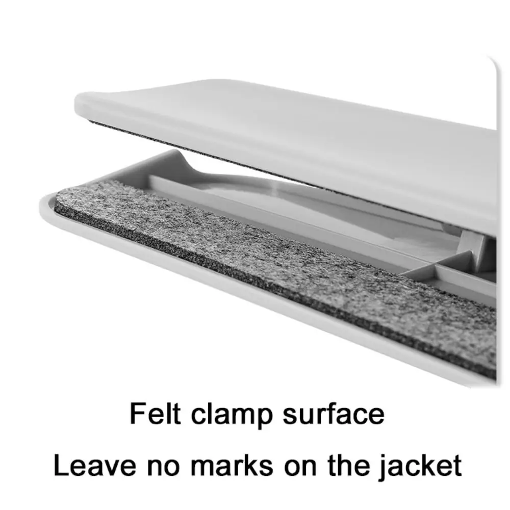 2pcs Crease-resistance Non-slip Pants Clip Rotatable Non-marking Pants Storage Rack Strong Clamping Force Household