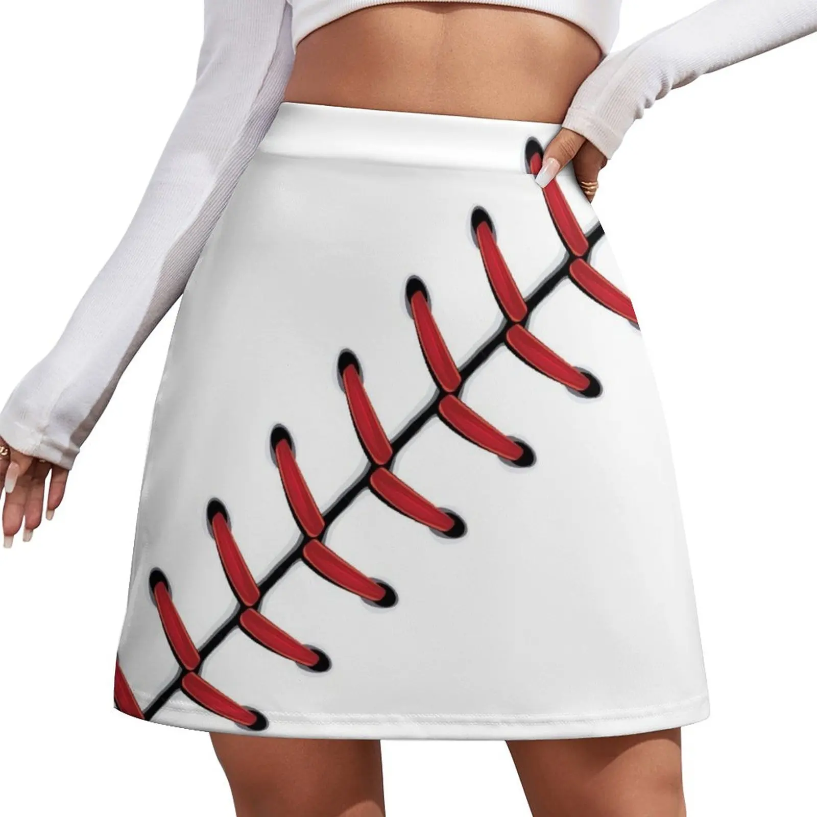 Baseball Lace Background 2 Mini Skirt luxury women's skirt korean style clothes women 2026 skirt women Mini