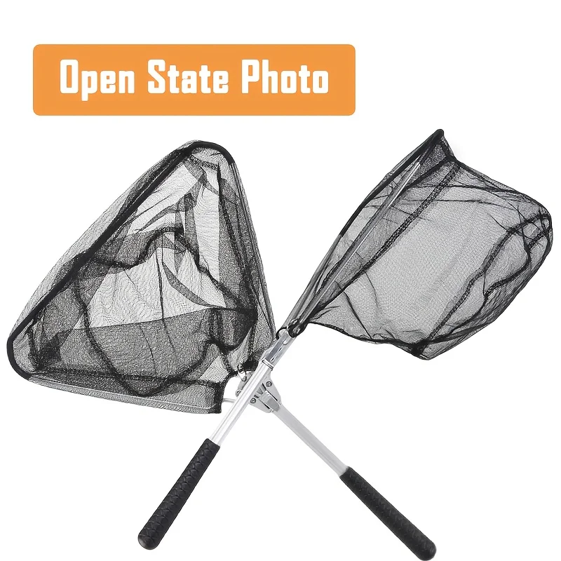 Red de pesca triangular plegable para trucha a mosca en arroyos - imagen 5