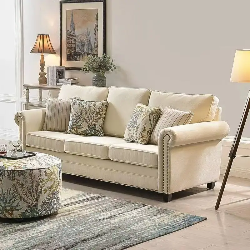 Modern comfortable velvet rectangular interior furniture living room or hotel bed type