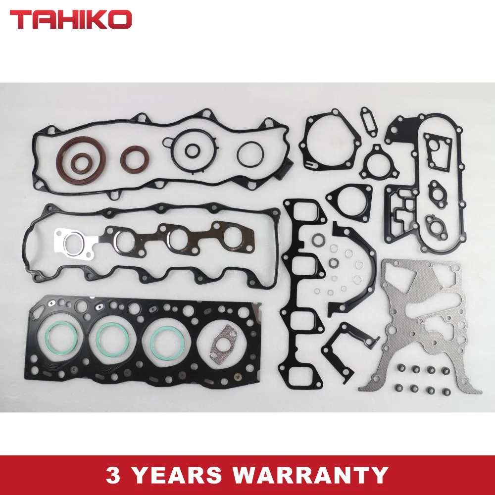 

VRS Cylinder FULL HEAD OVERHAUL ENGINE GASKET Set Fit for TOYOTA HILUX SURF LN130 2.4L 2L-T TURBO SOHC 8V BELT DRIVE DIESEL