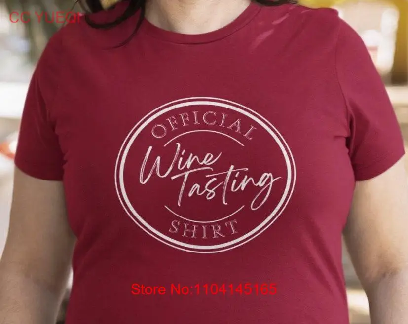 Camiseta oficial de degustación de vino para mujer, amante de la bodega, divertida, día de la mordaza, beber Alcohol, fiesta de navidad