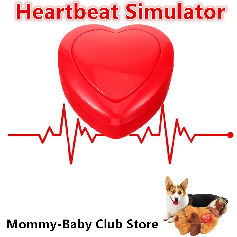 

Heartbeat Pet Toy Heartbeat Simulator For Pets Kids Puppy Educational Small Electronic Component Stuffed Animal Dog Training Aid