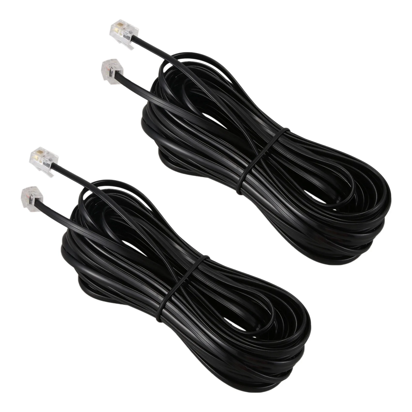 X64A-2X RJ11 6P4C Telephone Cable Cord ADSL Modem 10 Meters