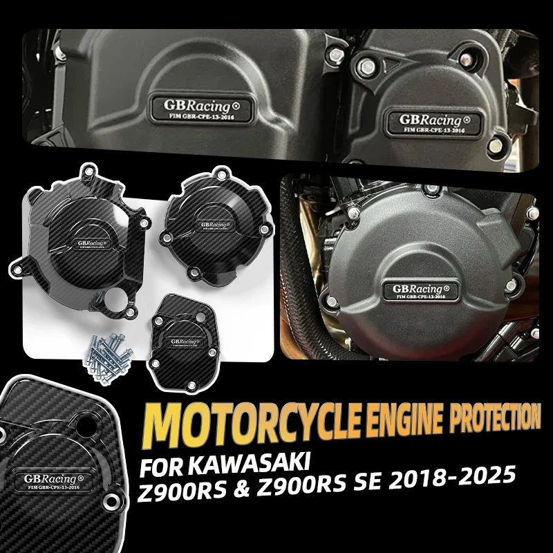 

GBRacing v2 Alternator Cover For KAWASAKI Z900RS (SE) 2018-2026 protector de motor de moto carenados Secondary Engine Cover Set