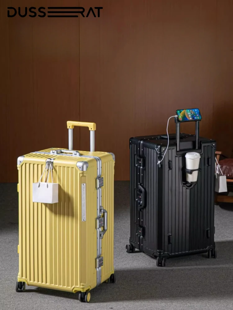 حقيبة حمل على حامل الأمتعة هارد شل المتداول حقيبة سفر مع عجلات دوارة 20 24 26 28 30 بوصة الأمتعة #2