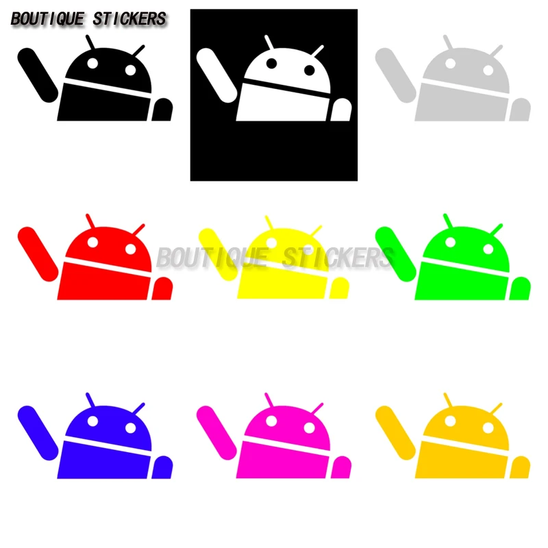 

Android Waving Sticker Vinyl Decal Logo Car Truck Window Droid Cell Phone