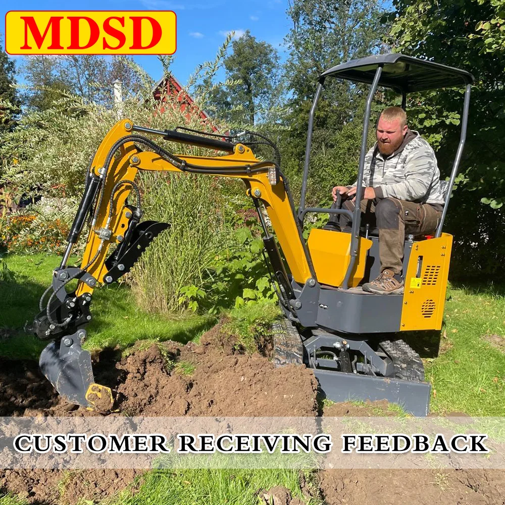 

High Efficiency For Kubota Mini Excavators 1Ton Mini Excavator Multi-Function With Attachment Cheap 2Ton Compact Excavator