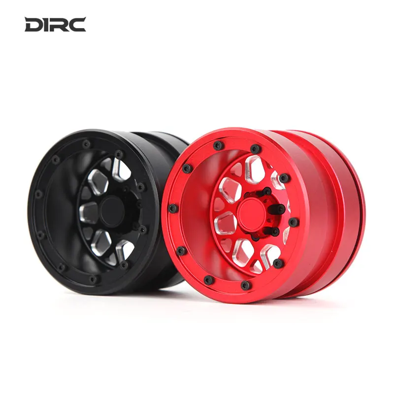 2Pcs 2.2 Inch Metal Widened Beadlock Wheel Hub for 1/10 RC Crawler Car Traxxas TRX4 Defender AXIAL SCX10 90046 RC4WD D90 TF2 Rim