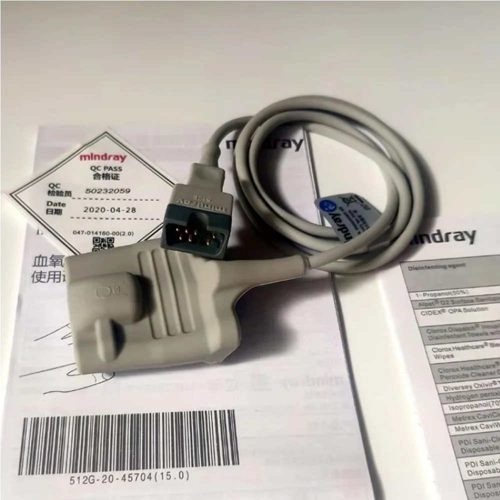 Original Mindray 512 E-30-90390 Reusable SpO2 Sensor Adult Finger Sleeve Type 512E SpO2 Sensor Finger Tip