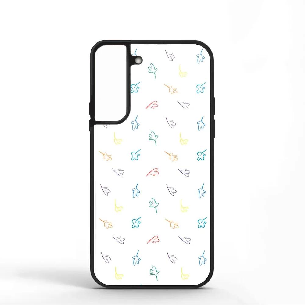 Heartstopper Rainbow Leaves Phone Case For Samsung S10 S20 S21 S22 S24 S30 Plus ULTRA Mirror Acrylic Cover