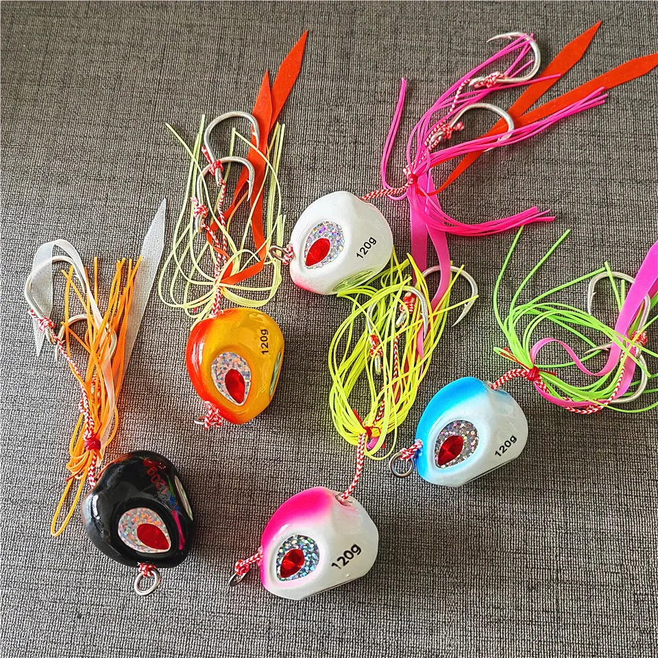 60g 80g 100g 120g 150g 200gSlider Jig Metal Jig Sea Bream Tai Rubber Kabura Jig Fishing Lures Snapper Grouper Tenya Sea Fishing