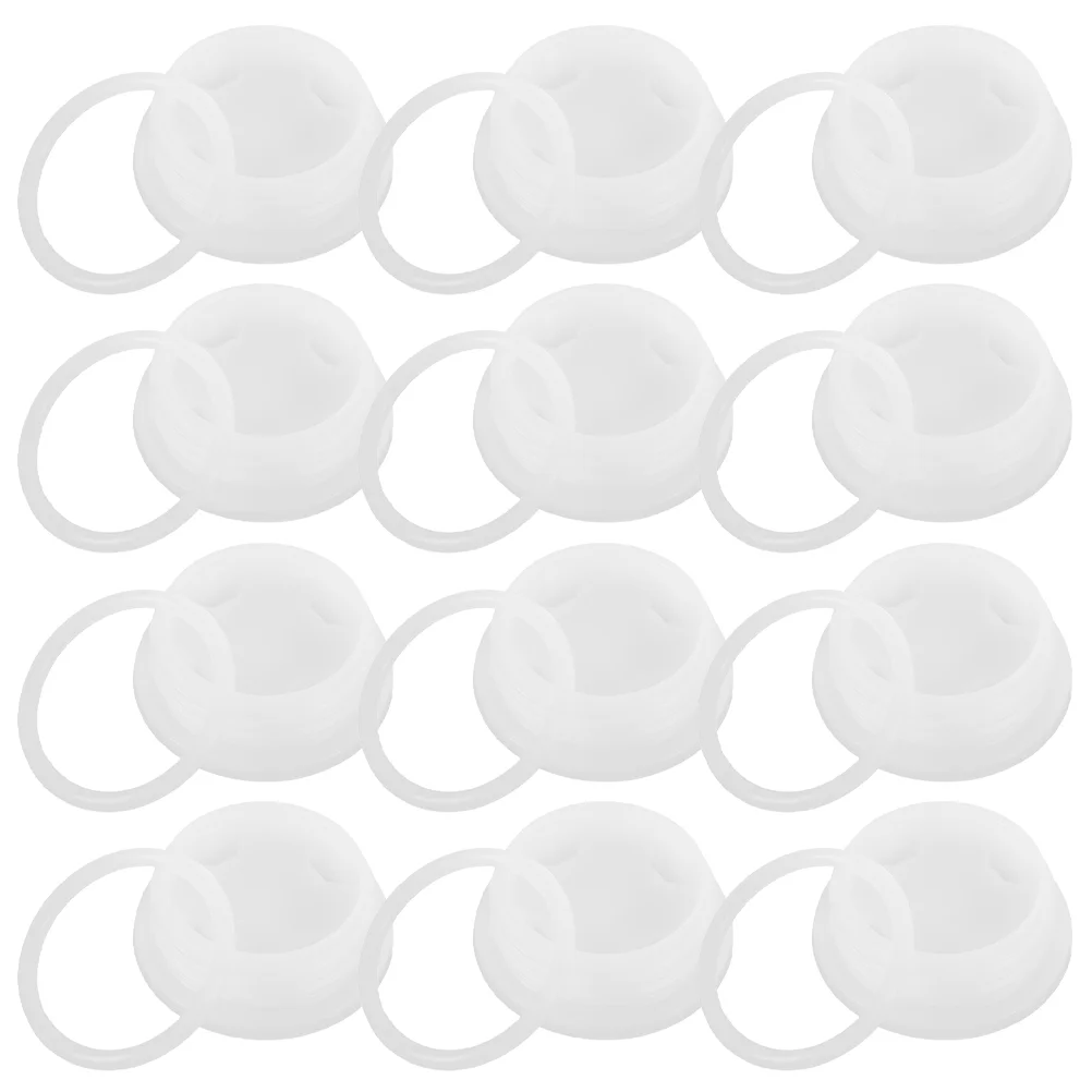 12 Pcs Plastic Bucket Dust Cover Kettle Sealing Gallon Drum Caps Lid Storage Barrel Hole Thread Jug