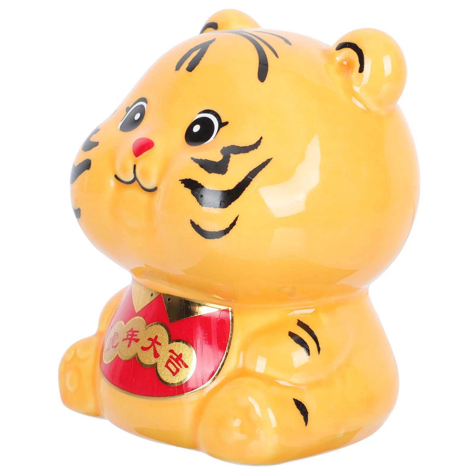 

Zodiac Tiger Shaped Piggy Bank Exquisite Coin Jar Birthday Present Educational Saving Bank for Children Kid Room Decoration
