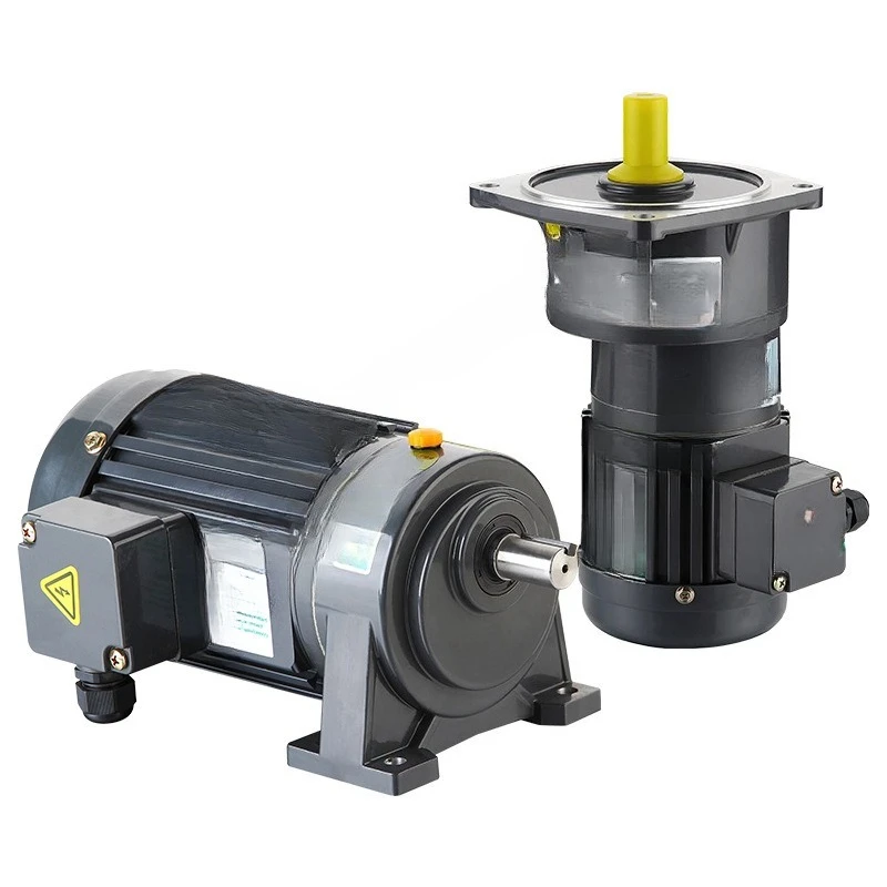 horizontal vertical small gear reduction single three phase shaft