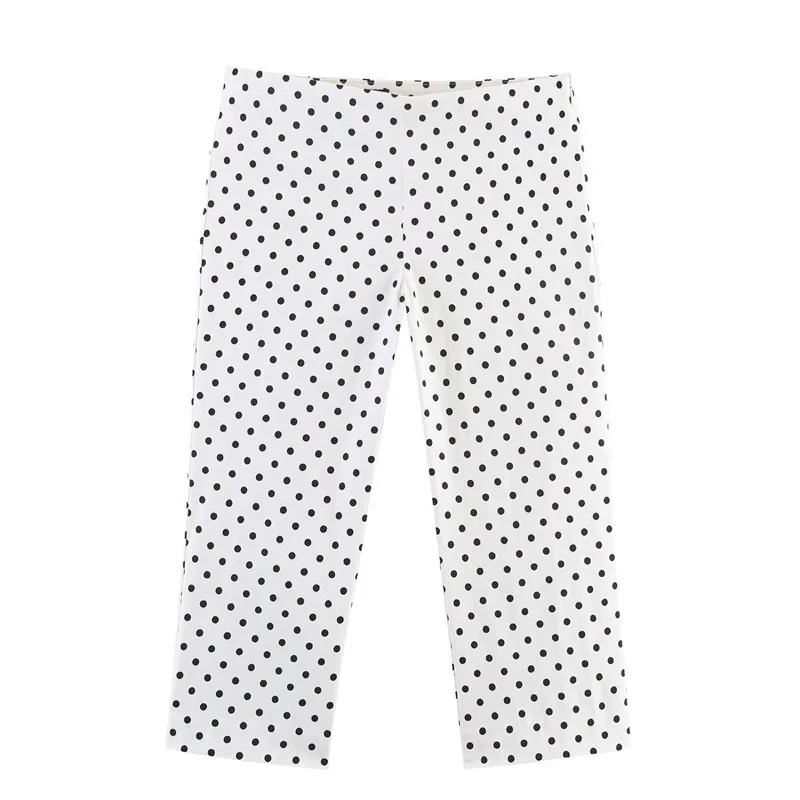 Shpmishal 2026 New Polka Dot Shirt & Wide Leg Pants Set Women Spring Long Sleeve Blouse High Waist Trouser Euro Chic Two Piece