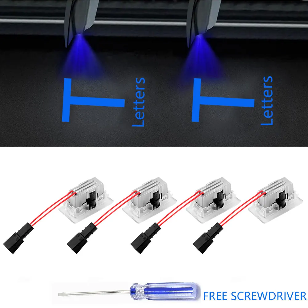 Voor Tesla Model Y Juniper Deurverlichting HD Projector Instapverlichting Model 3. Highland LED Laser Ghost Shadow Welkom Lichten