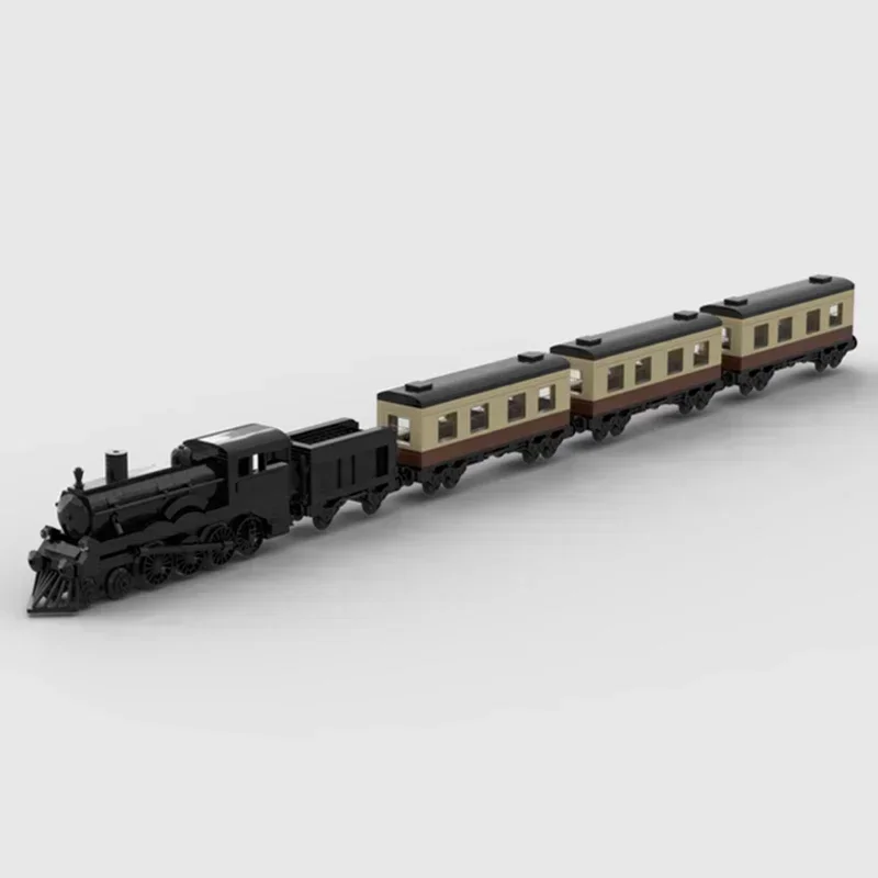 Stadstrein Model Moc Bouwstenen Beroemde Vintage Trein Technologie Modulaire Blokken Geschenken Kerst Speelgoed DIY Sets Montage