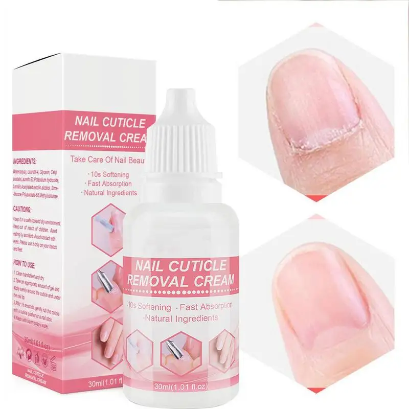 Cuticle Softener For Nails Cuticle Remover Kit 30ml Instant Fast Absorption Gentle Softening Cuticle Remover Cream Maintain