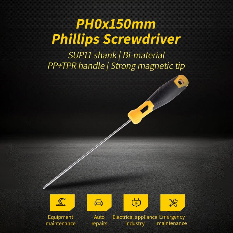 PH0/PH1/PH2/PH3 Magnetic Philips Screwdriver Household Precision Screw Driver Electrician Portable Repair Hand Tools