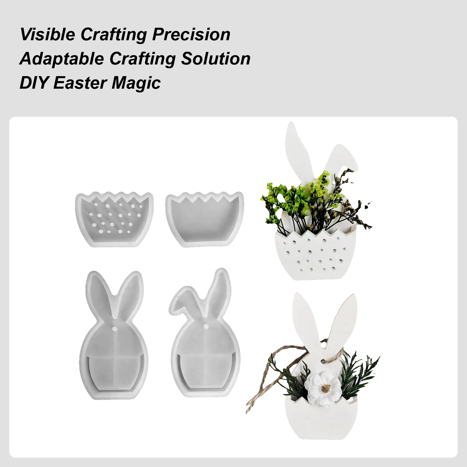 

Easter Molds 3D Silicone Craft Tool 3D Rabbit Mould For Holiday Birthday Party Home Indoor Family Friends Students Men Women