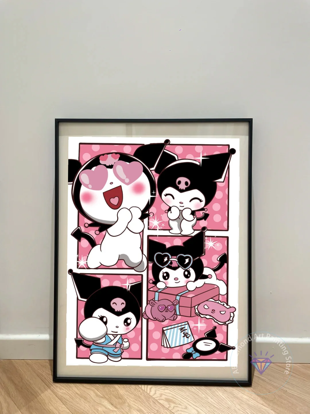 Sanrio Cute My Melody Kuromi Pochacco HelloKitty AB Diamond Painting Mosaic Art 5D DIY Children Home Decor Kids Gift