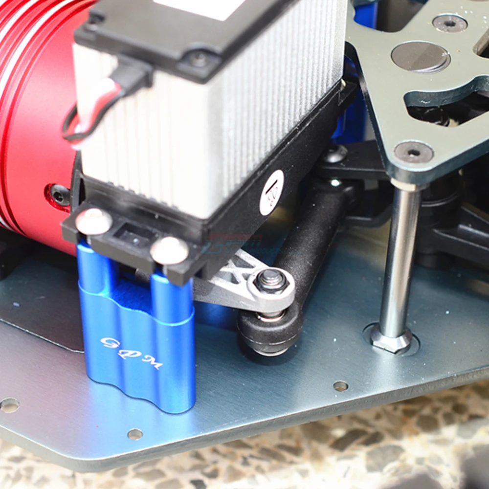 GPM Losi 1/6 Super Baja Rey 2.0, Super Rock Rey V2, pièces de mise à niveau, accessoire, métal, alliage d'aluminium, support de servo, siège de partenaires, LOS251059