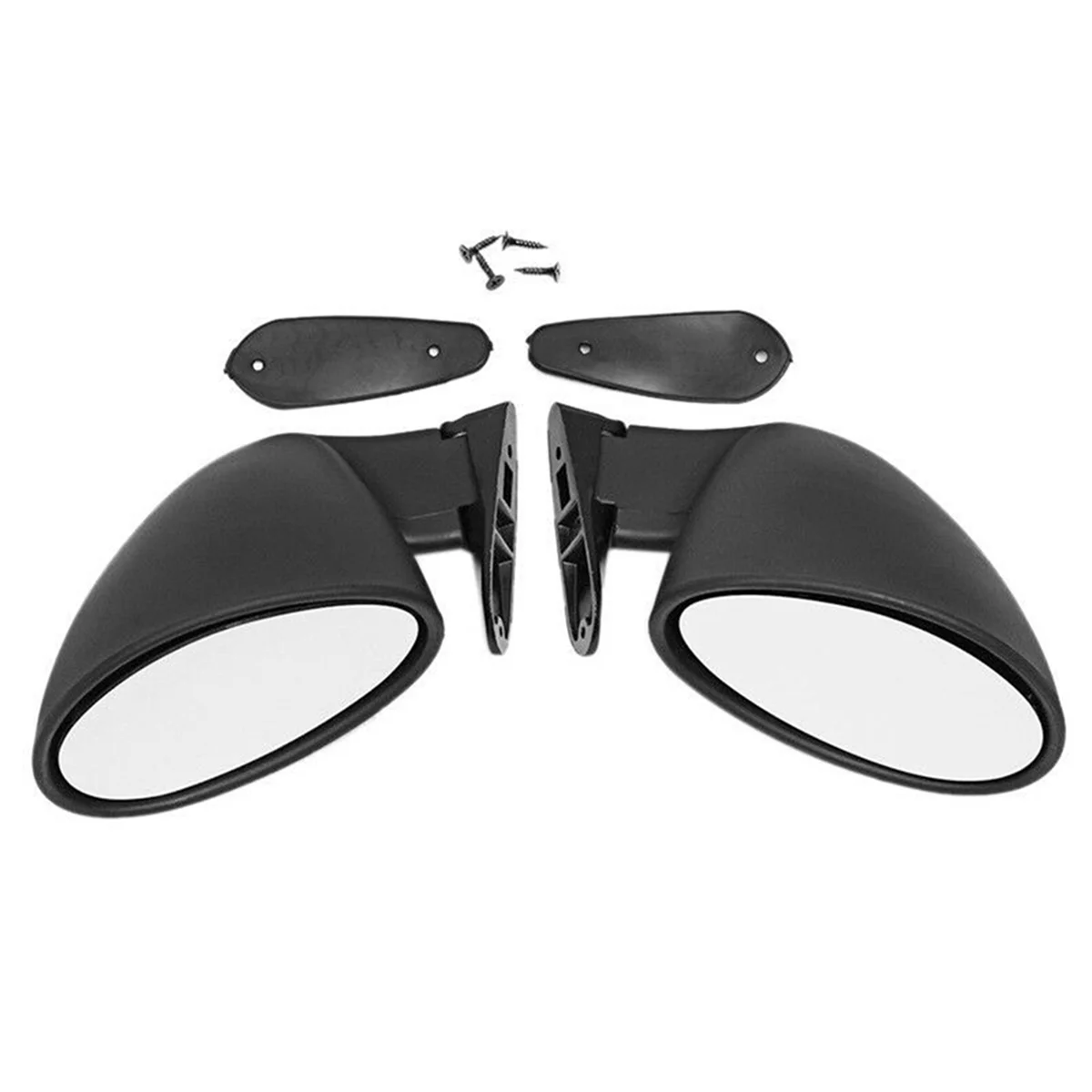 Car Modification Retro Rearview Mirror F1 White Door Wing Side Mirror 2Pcs California Mirror