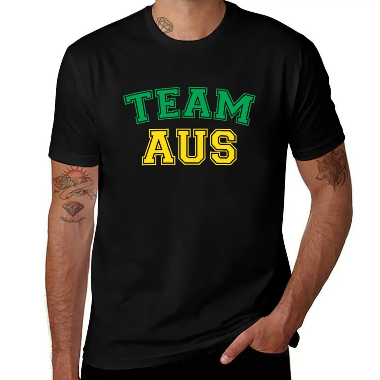 Team Australia T-Shirt custom t shirt oversized anime vintage anime shirt mens clothes