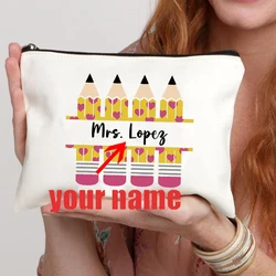 Pencil Custom Name Makeup Bag Best Graduation Gift for Students Teachers Pencil Case Back To School Gift Women Wallet Trend