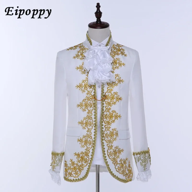 Stage Performance European Drama Court Performance Costume Men Studio Theme Men 's Dress Hosting Costumes