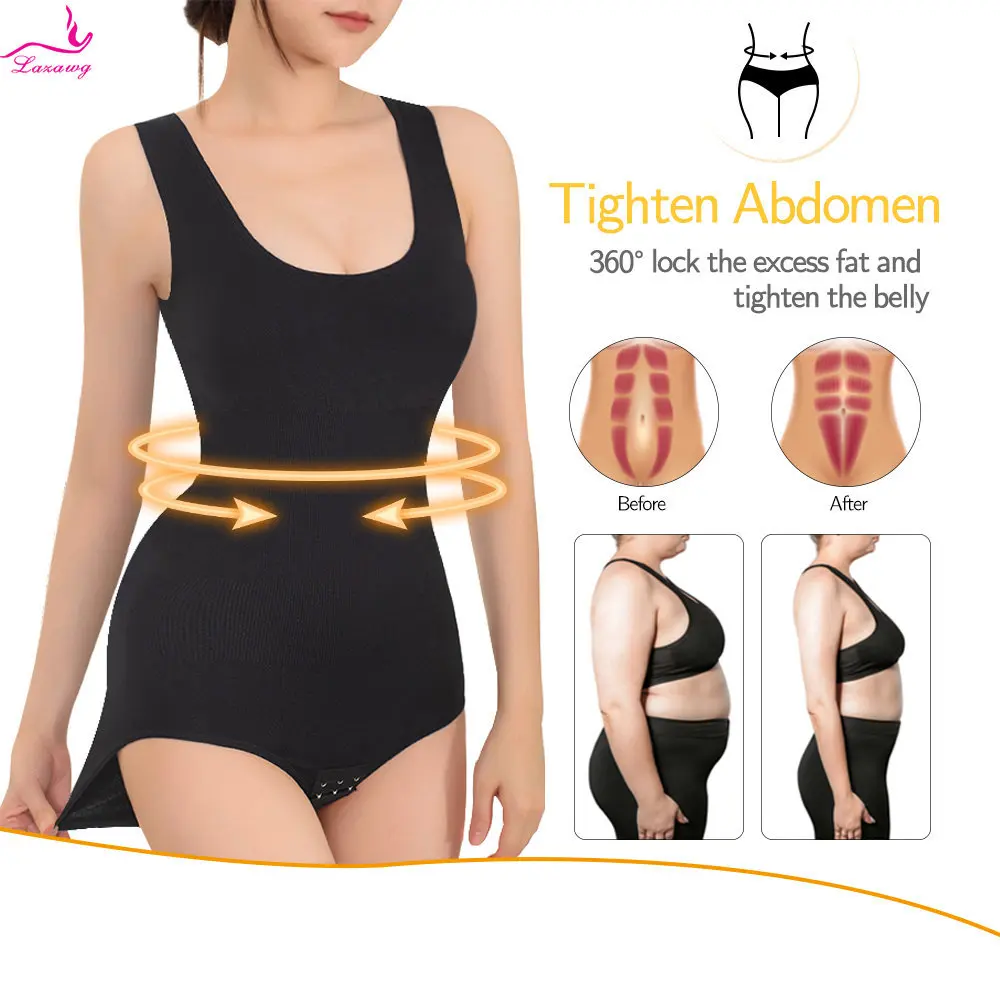 LAZAWG Shapewear Women Full Body Shaper Butt Lifter Waist Trainer Shapewear Compression Body Suit Slimmer Abdomen Shapers Corset