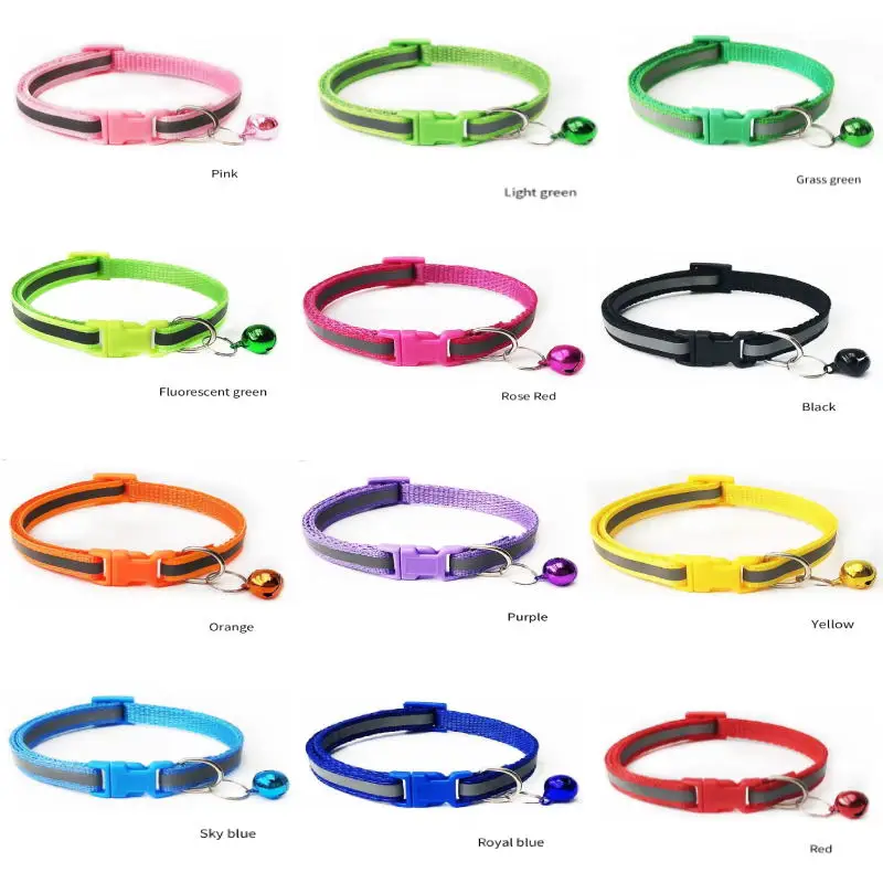 Cats Dog Collar Reflective Patch Collar Pet Collar Adjustable Size Suitable For Cats And Small Dogs Pet Supplies Dog Accessories