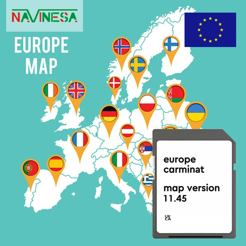 

Carminat 11.45 for Renault Espace 2008 2009 2010 GPS Map Card 8GB Memory Cryrus Romania Spain Slovakia