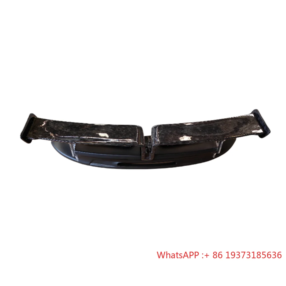 Suitable for Porsche 992  Retrofit Upgrade Techart Semi Carbon Fiber Forged Pattern Rear Spoiler Body Kit