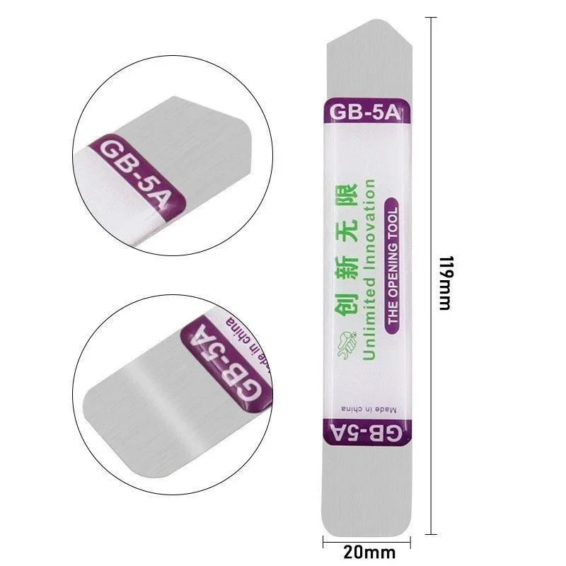 6/1 PC Stainless Steel Blade Soft Thin Pry Spudger Cell Phone Tablet Screen Battery Opening Tools for Samsung iPhone iPad Opener