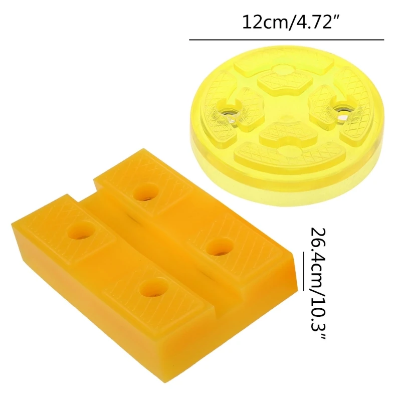 652F Universal Jack Pad Lifting Support Pads Adapter for Jack Stand Universal Rubber Slotted Frame Rail Pinch Welds Protector