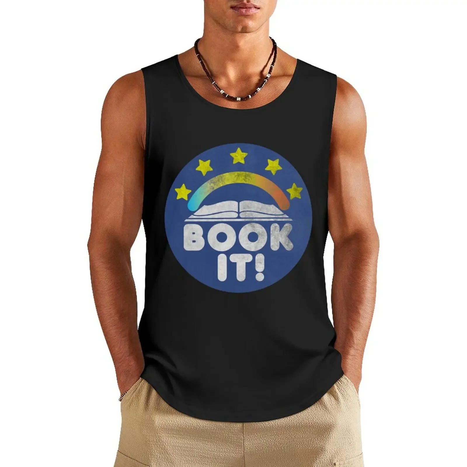 

Pizza Hut Book it Tank Top gym shirts Sportswear for men Men gym sportswear gym t shirt men