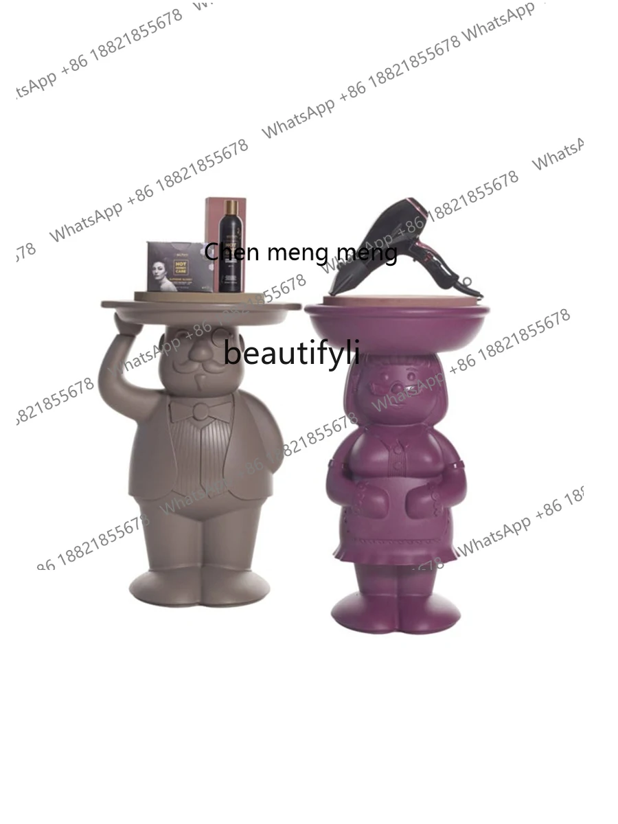 Italian Coffee Table Bedside Table Cute Figure Doll Shape Side  Outdoor Side Table furniture living room
