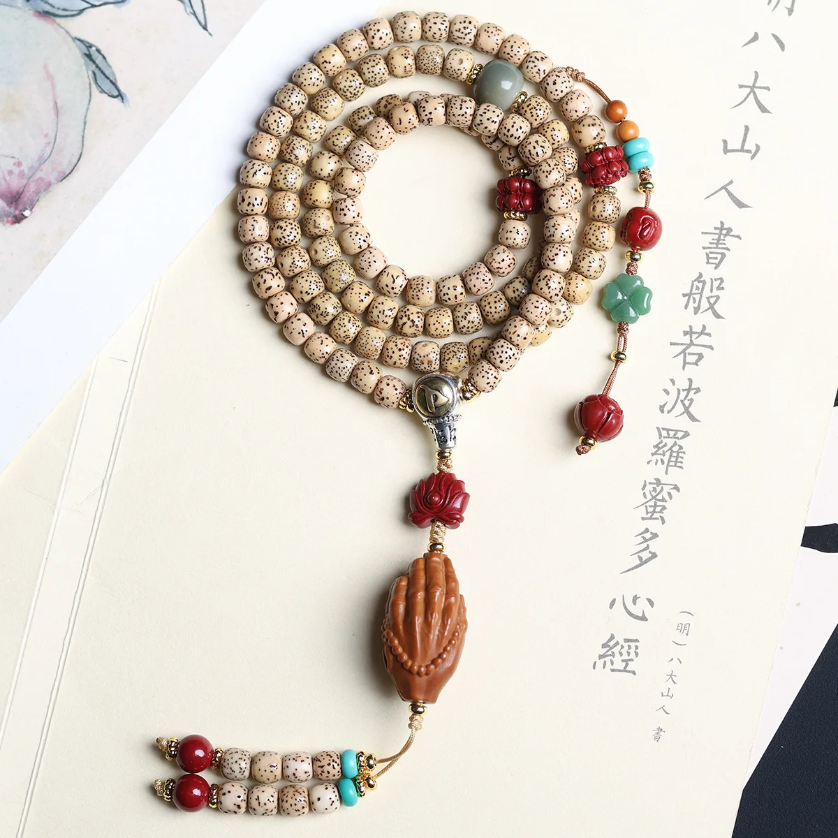

Multi Wrap Hainan Xingyue Bodhi Seed Bracelet Wenwan Olive Pit Buddha Hand New Chinese Style Necklace for Women Summer Gifts