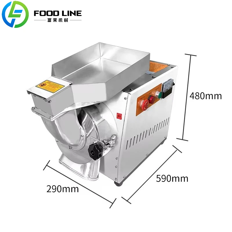 حار بيع الفولاذ المقاوم للصدأ المواد الخام الكيميائية مسحوق الشاي طاحونة Pulverize #2