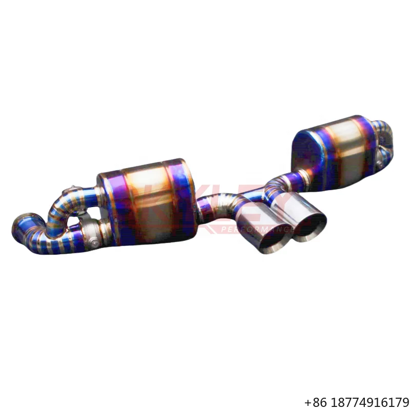 

Valvetronic Titanium Catback Exhaust for 911 991 991.1 991.2 GT3/GT3 RS Muffler Axle Back Valved Exhaust