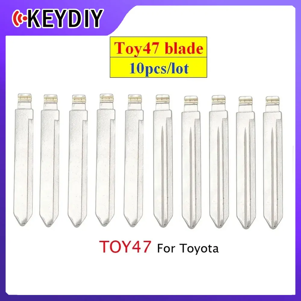 

10pcs/lot Toy47 toy 47 uncut flip blank key blade for Toyota Corolla