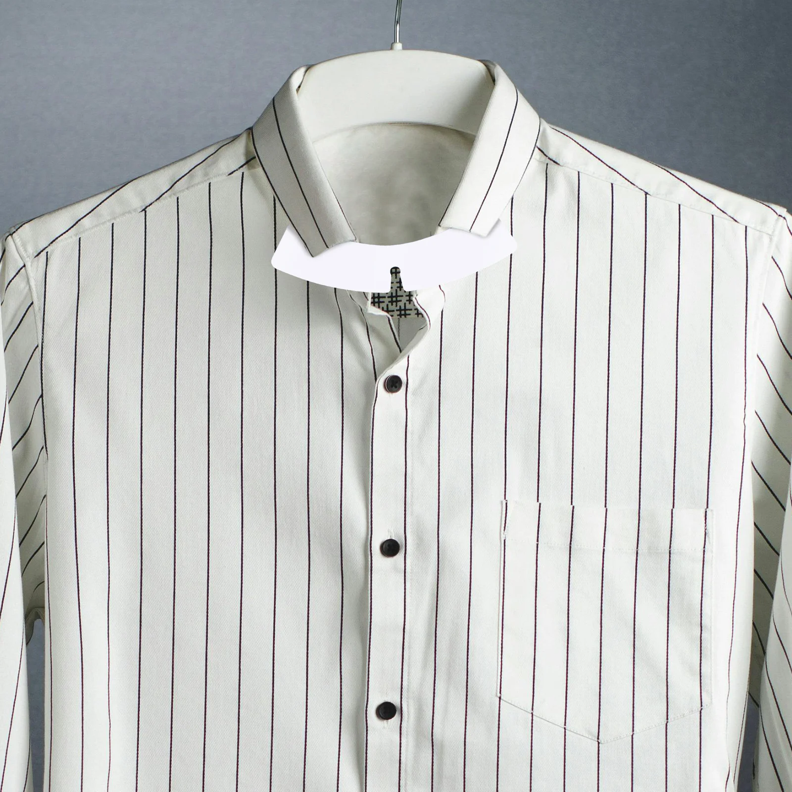 100 peças para camisas sociais masculinas, suporte de colarinho de camisa de plástico para homens, suporte de inserção