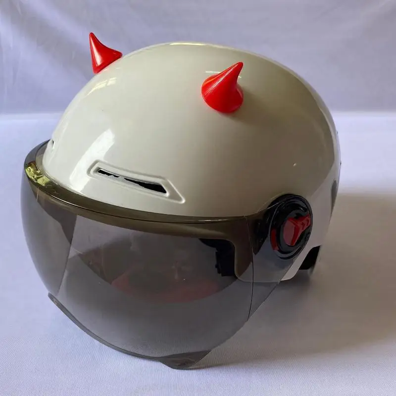

Helmet Flair Biking Calf Horn Set Of 14 Cute Helmet Decoration For Halloween Parties Photography Props Cosplay Theater