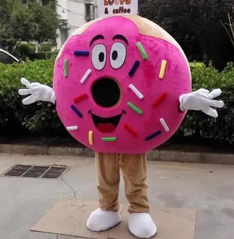 New Adult Hot Sale Foam Donut Fancy Cartoon Mascot Costume Plush Christmas Fancy Dress Halloween Mascot Costume